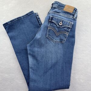 Levis 529 Jeans Womens Size 10 Long Curvy Bootcut Dark Denim 30x34